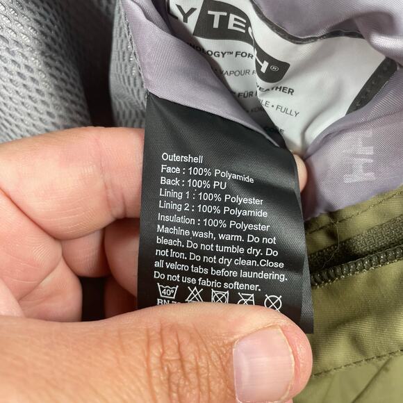 Helly Hansen Helly Tech Waterproof Ski Pants Men's Small Green Performance Cargo - Picture 8 of 14